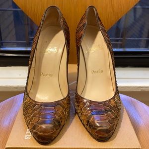 Christian Louboutin Python Pump. Real python real Louboutin. With Box.